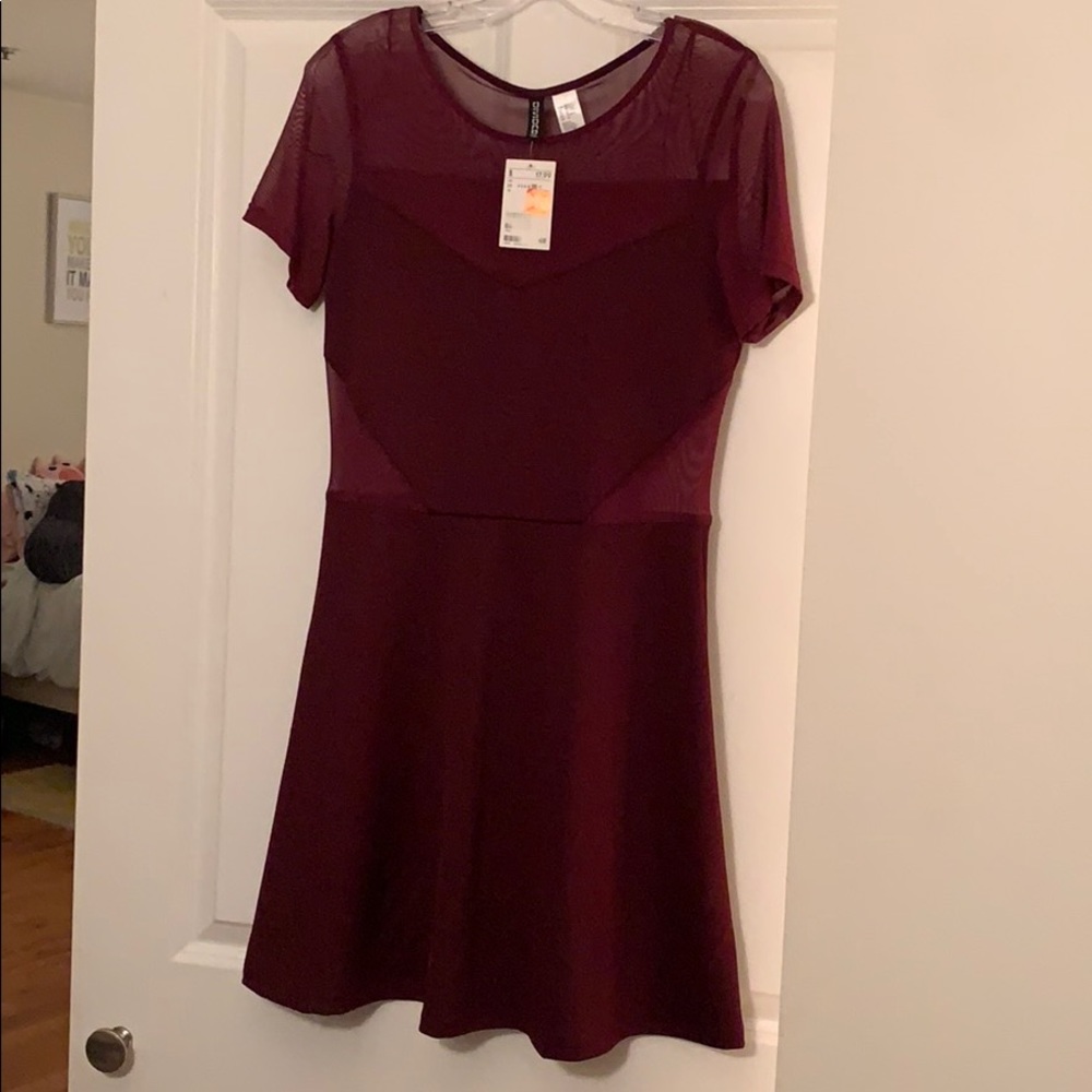 Maroon H&M dress